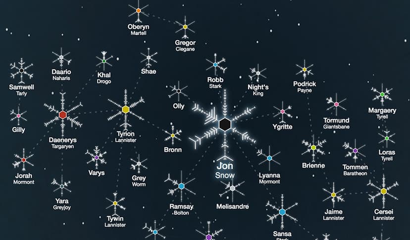 Encode #GoT characters as snowflakes and revisit the most discussed moment for them.